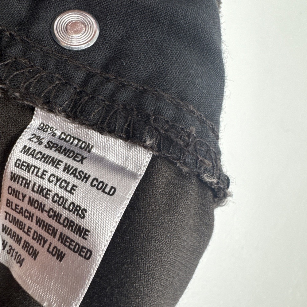 Crown & Ivy Corduroy Pants Womens 10 Chocolate Brown Mid Rise Straight Leg NEW - Picture 6 of 11